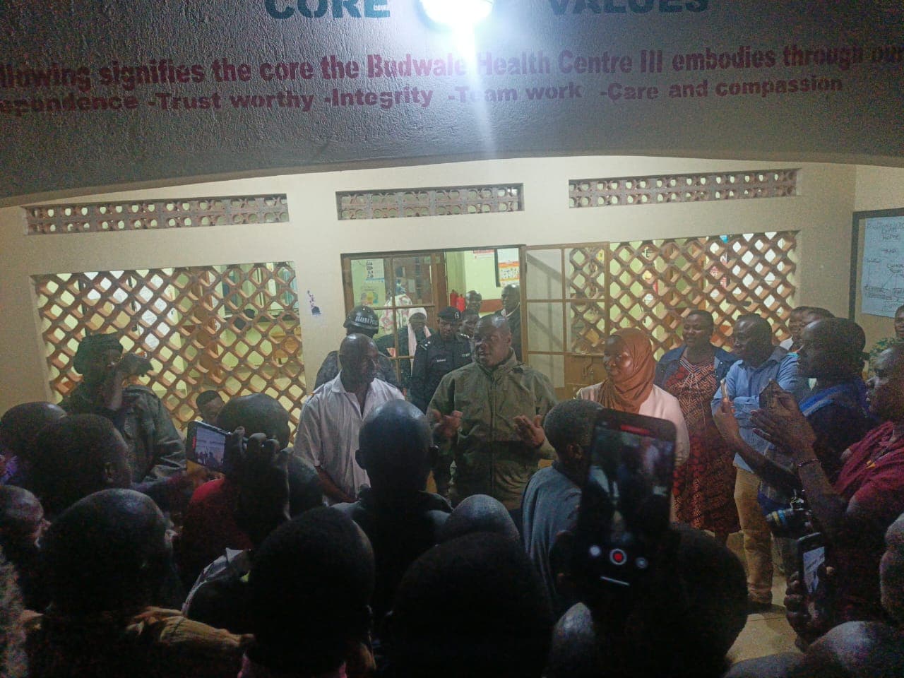 Hon. Balaam Ateenyi Conducts Surprise Night Inspection at Budwale Health Center III