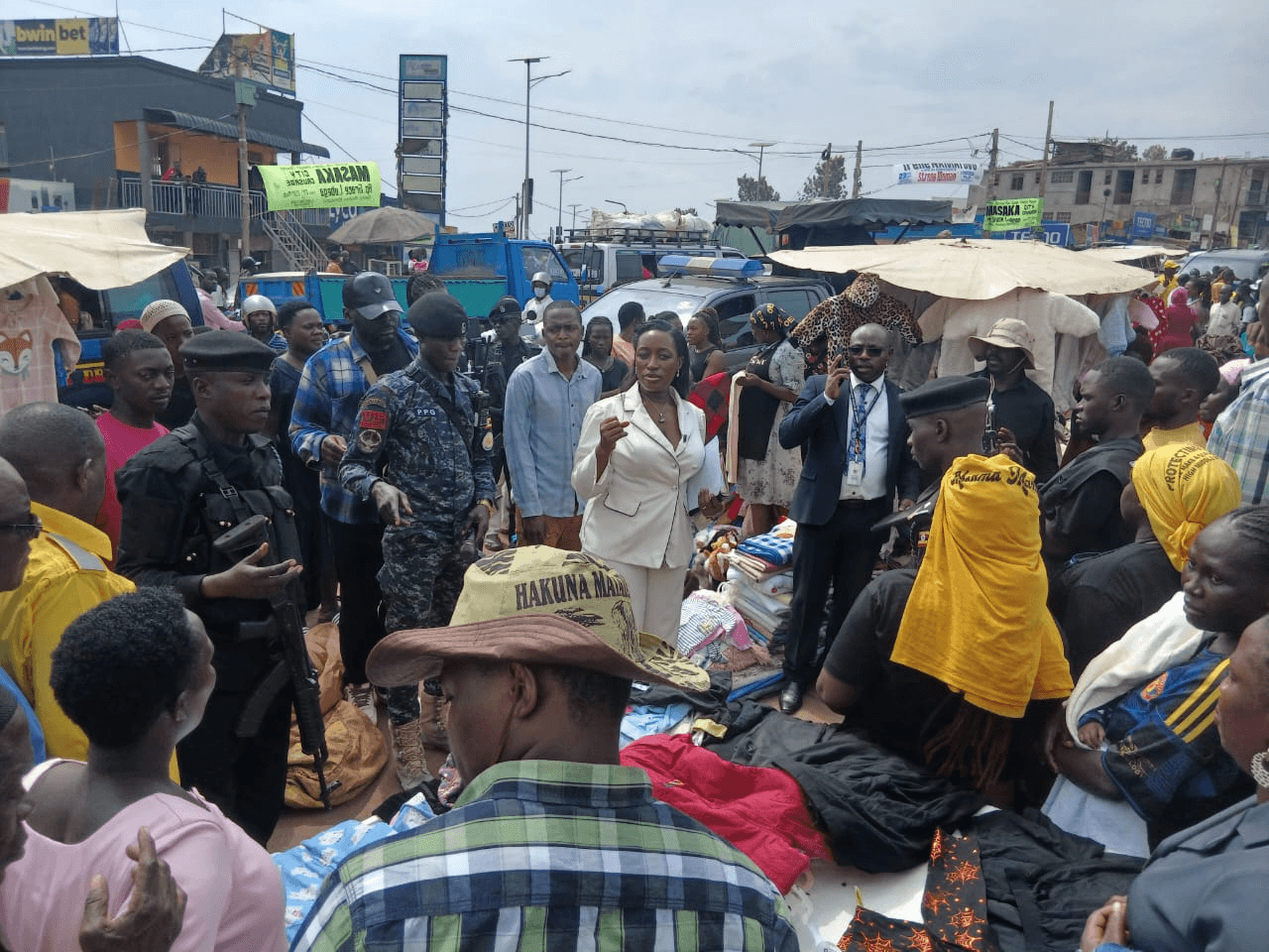 HON. JUSTINE NAMEERE NSUBUGA OFFICIATES REDEVELOPMENT INITIATIVE FOR NYENDO NSENENE MARKET STAGE